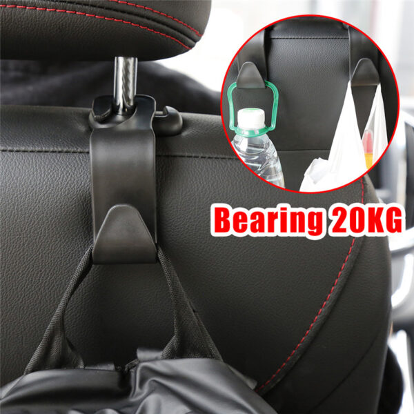 1 Pcs Car Seat Back Hook Car Accessories Interior Portable Hanger Holder Storage Car Bag Purse Cloth Decoration